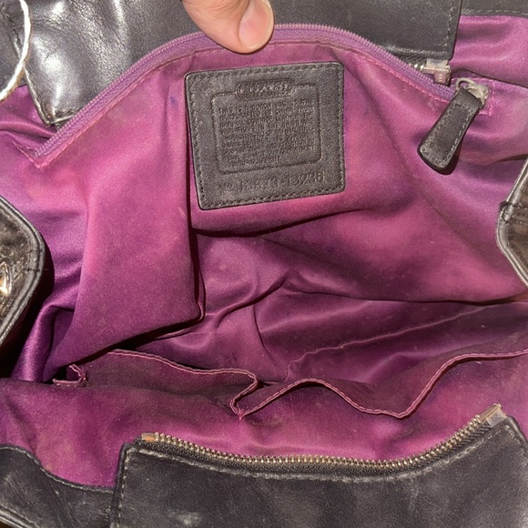 RARE COACH Beautiful black leather - Picture 5 of 12